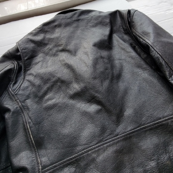 Vintage ADA Leather Biker / Punk Rock Jacket - Black - Extra Large (EUC) - Picture 7 of 10